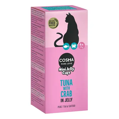 Cosma Mini Jelly Cups Saver Pack 24 x 25g - Tuna/Crab