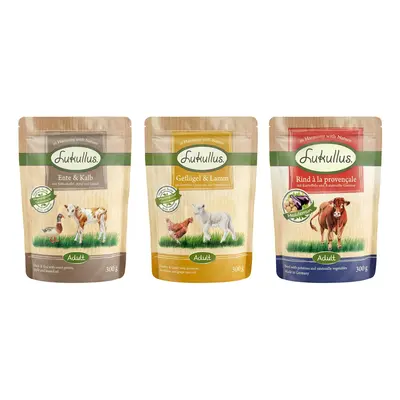 Lukullus Pouches Mixed Trial Pack 6 x 300g - Grain-free Mixed Trial Pack