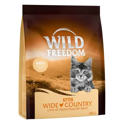 3 x 400g Wild Freedom Dry Cat Food - Try Now! - Kitten Wide Country - Poultry (3 x 400g)