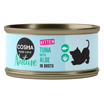 Cosma Nature Kitten Saver Pack 24 x 70g - Tuna & Aloe Vera