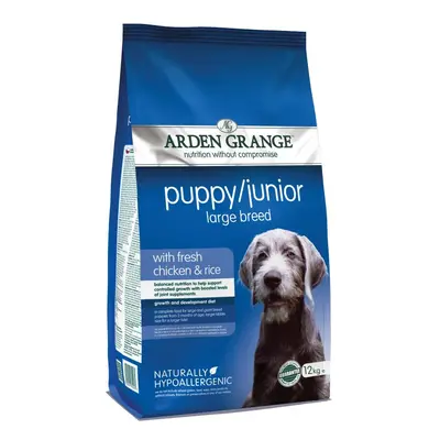 Arden Grange Large Breed Puppy/Junior - Chicken & Rice - Economy Pack: 2 x 12kg