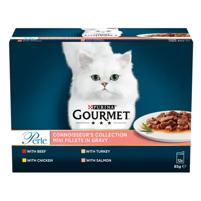 Gourmet Perle Pouches Mixed Pack - Saver Pack: Connoisseur's Collection in Gravy (24 x 85g)