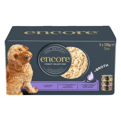 Encore Dog Tin Chicken Selection - Finest selection (3 varieties) (5 x 156g)