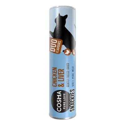 Cosma Snackies Cat Treats - Special Price! * - DUO 2 in 1 - Freeze-dried Chicken & Chicken Liver