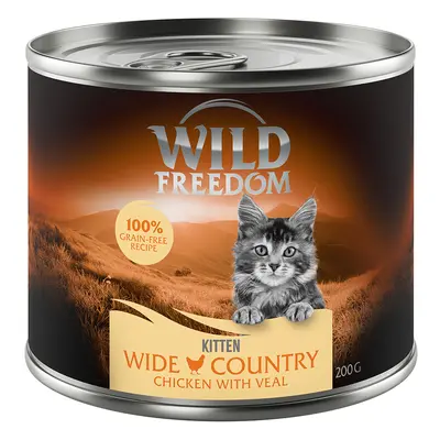 Wild Freedom Kitten Saver Pack 12 x 200g - Wide Country - Veal & Chicken