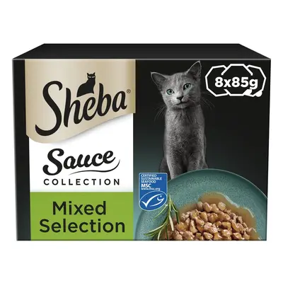 Sheba Sauce Collection Trays - Mixed Selection in Gravy (8 x 85g)