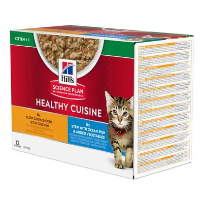 Hill's Science Plan Kitten Healthy Cuisine with Chicken & Ocean Fish - 24 x 80g