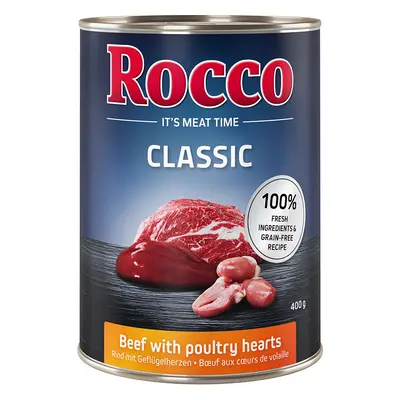 Rocco Classic 6 x 400g - Beef with Poultry Hearts