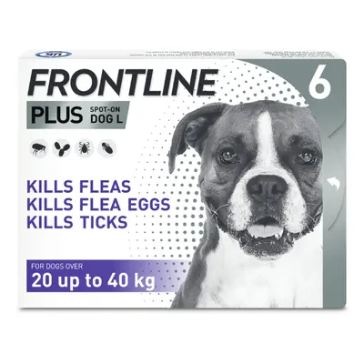 FRONTLINE® Plus Spot On for Dogs - L (20-40kg) - 6 pipettes x 2.68ml