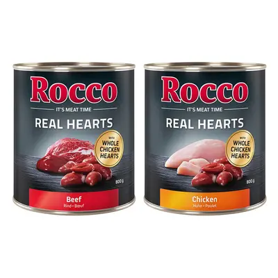 Rocco Real Hearts Saver Pack 24 x 800g - Mixed Pack (2 Varieties)