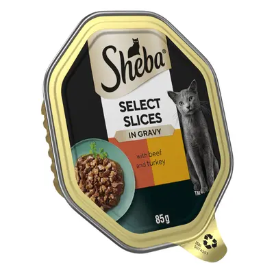 Sheba Select Slices Trays - Saver Pack: Beef in Gravy (44 x 85g)