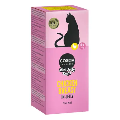 Cosma Mini Jelly Cups 6 x 25g - Chicken Breast