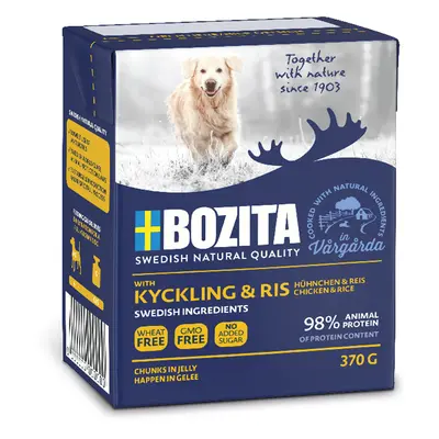 Bozita Chunks in Jelly Saver Pack 12 x 370g - Chicken & Rice