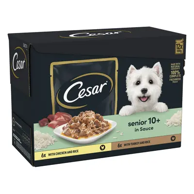 Cesar 10+ Senior Selection in Sauce - Saver Pack: 96 x 100g