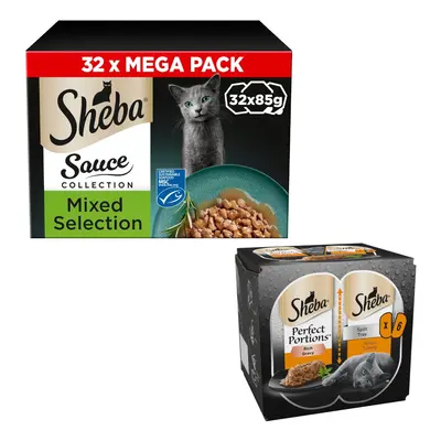 32x85g Sheba Wet Cat Food + 6x37.5g Sheba Wet Cat Food - Special Bundle! * - Sauce Collection Mi