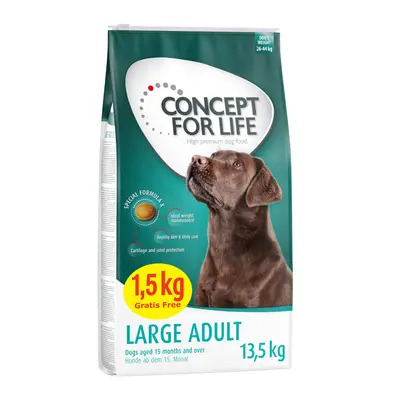 13.5kg Concept for Life Dry Dog Food - 12kg + 1.5kg Free! * - Large Adult (13.5kg)