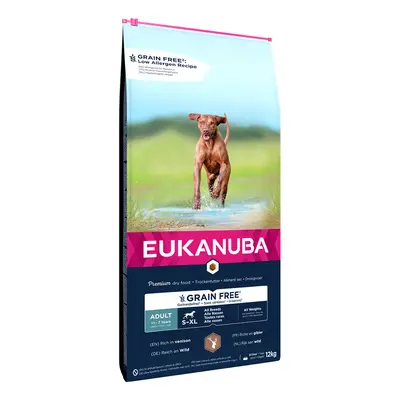 12kg Eukanuba Grain Free Dry Dog Food - 10% Off! * - Large Breed Adult - Venison (12kg)