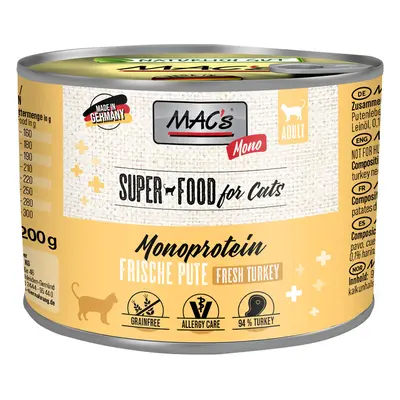 MAC's Cat Mono Sensitive 6 x 200g - Turkey