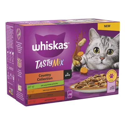 Whiskas 1+ Tasty Mix Country Collection in Gravy - Saver Pack: 96 x 85g