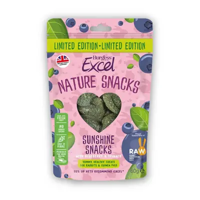 Burgess Excel Blueberry & Spinach Sunshine Snacks - Saver Pack: 3 x 60g