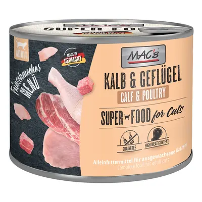 MAC's Cat Gourmet 6 x 200 g - Veal & poultry