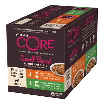 Wellness Core Small Adult Savoury Medleys Farmer Selection Wet Dog Food - Saver Pack: 12 x 85g