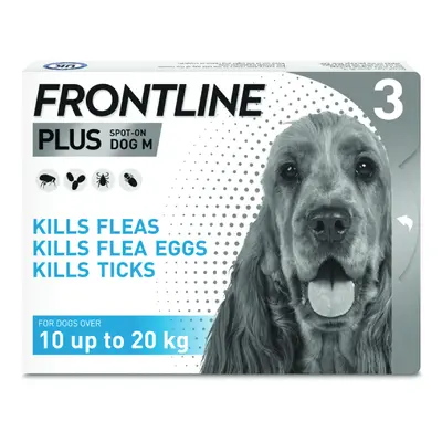 FRONTLINE® Plus Spot On for Dogs - M (10-20kg) - 3 pipettes x 1.34ml