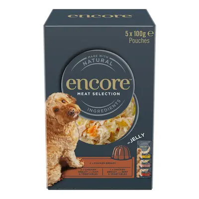 Encore Dog Jelly Pouch Multipack 100g - Meat Selection (5 x 100g)