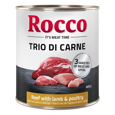 Rocco Classic Trio di Carne 6 x 800g - Beef with Lamb & Poultry