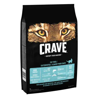 CRAVE Adult Salmon & Whitefish Dry Cat Food - 7kg