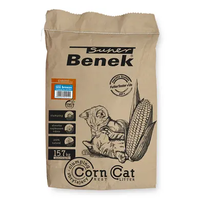 Super Benek Corn Cat Sea Breeze Clumping Litter - 25 L (approx. 15.7 kg)