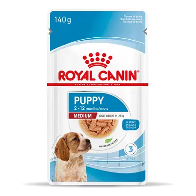 Royal Canin Medium Puppy in Gravy - 10 x 140g