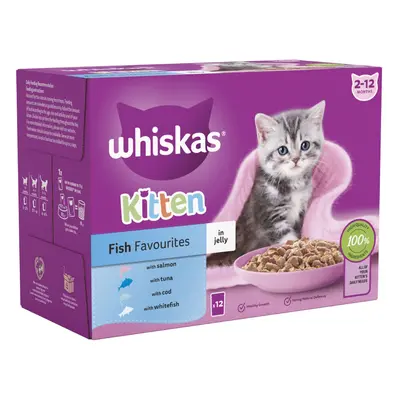 Whiskas Kitten Pouches in Jelly - Poultry Feasts in Jelly (40 x 85g)