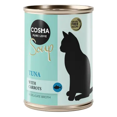 24 x 100g Cosma Soup Wet Cat Food - 20 + 4 Free! * - Tuna with Carrots (24 x 100g)