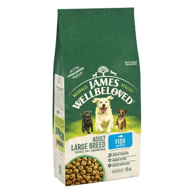 James Wellbeloved Adult Hypoallergenic Large Breed - Fish & Rice - 15kg