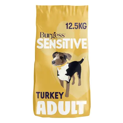 Burgess Sensitive Adult Dog Turkey - Economy Pack: 2 x 12.5kg