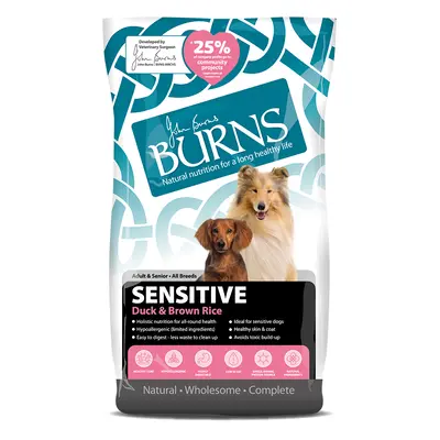 Burns Adult & Senior Sensitive - Duck & Brown Rice - Economy Pack: 2 x 12kg