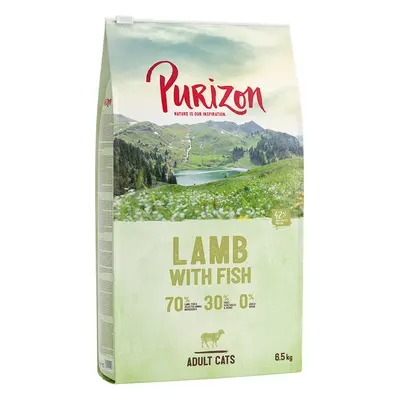 Purizon Grain-Free Dry Cat Food Economy Pack - Adult Lamb with Fish (2 x 6.5kg)