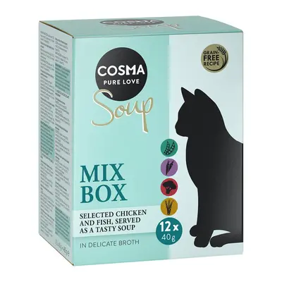 Cosma Soup 12 x 40g - Mix 2 (4 Varieties)