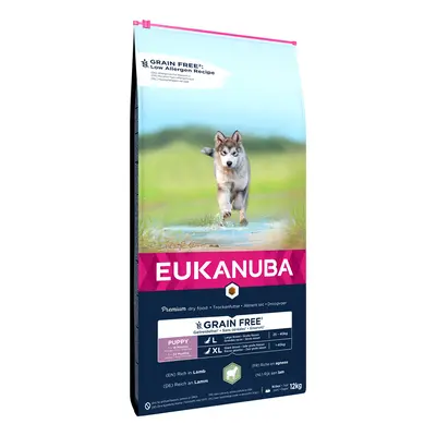 12kg Eukanuba Grain-Free Puppy Dry Dog Food - 10% Off! * - Large Breed - Lamb (12kg)