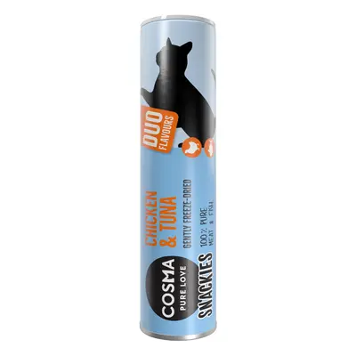 Cosma Snackies Cat Treats - Special Price! * - DUO 2 in 1 - Freeze-dried Chicken & Tuna (26g)