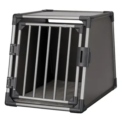 Trixie Aluminium Transport Box - Graphite - Size M-L: 65 x 61 x 86 cm (H x W x D)