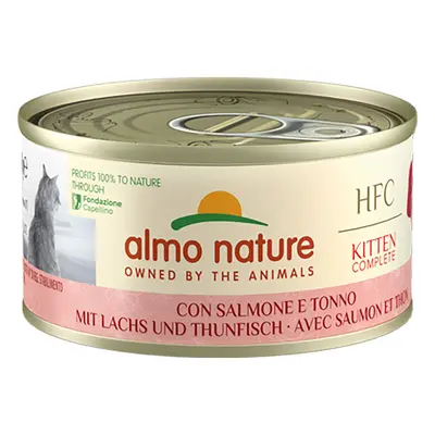 Almo Nature HFC Kitten Complete Saver Pack 24 x 70g - Salmon with Tuna