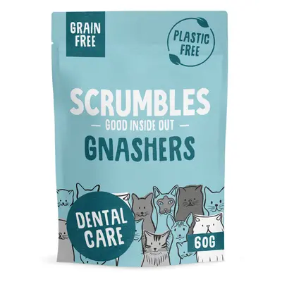 Scrumbles Gnashers Dental Cat Treats - Saver Pack: 8 x 60g