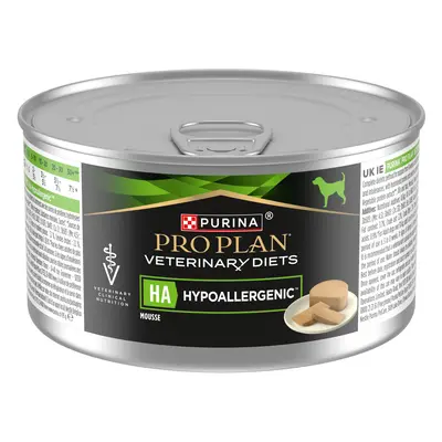 Purina Pro Plan Veterinary Diets Canine HA Hypoallergenic Mousse - Saver Pack: 48 x 195g