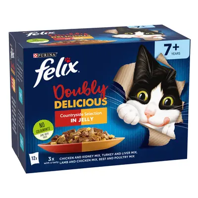 Felix Senior As Good As It Looks - Doubly Delicious 12 x 100g - Countryside Selection in Jelly