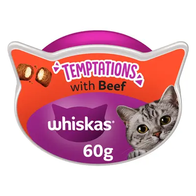 Whiskas Temptations 60g - Beef (8 x 60g)