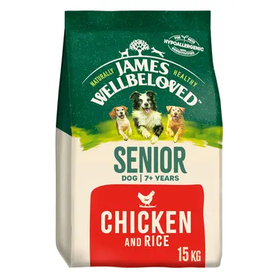 James Wellbeloved Senior Hypoallergenic - Chicken & Rice - 15kg