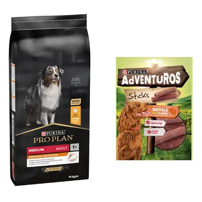 Purina Pro Plan Dry Dog Food + 120g AdVENTuROS Dog Treats Free! * - Medium Adult Everyday Nutrit