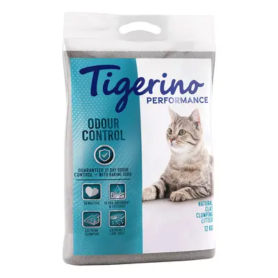 Tigerino Performance Cat Litter - Odour Control with Baking Soda (Unscented) - Economy Pack: 2 x